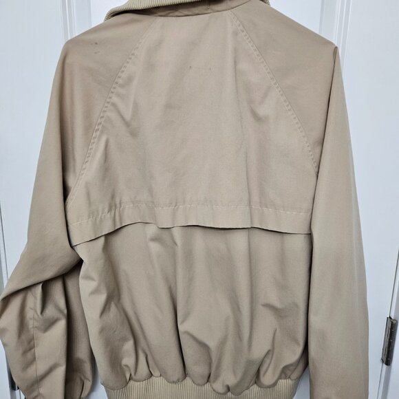 Robert Lewis Lined Vented Jacket Beige Zip Front Long Sleeve Men - Picture 8 of 10